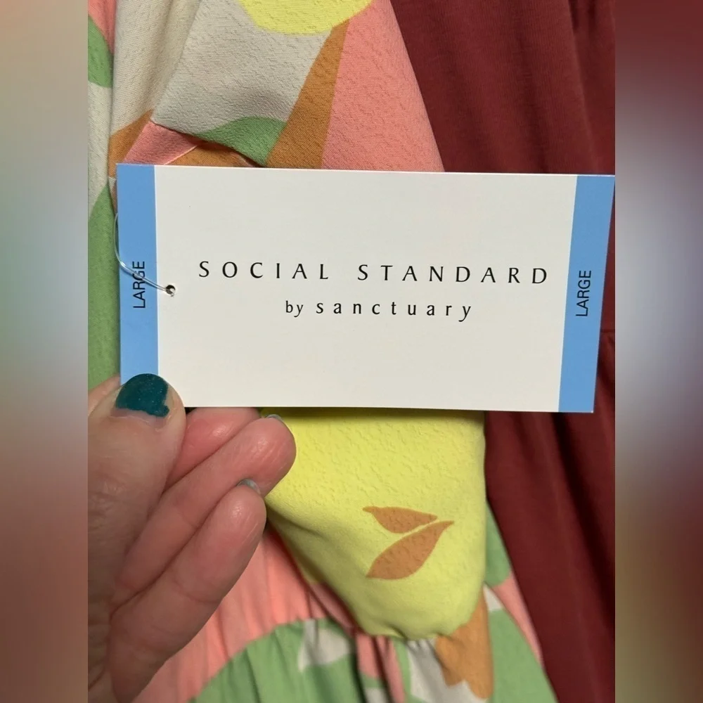 Social Standard By Sanctuary Smocked Back In Fiesta Floral Summer Dress